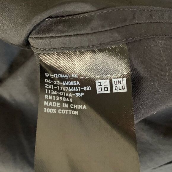 Uniqlo and Lemaire Black Cotton Striped Short Sleeve Top - Picture 7 of 7